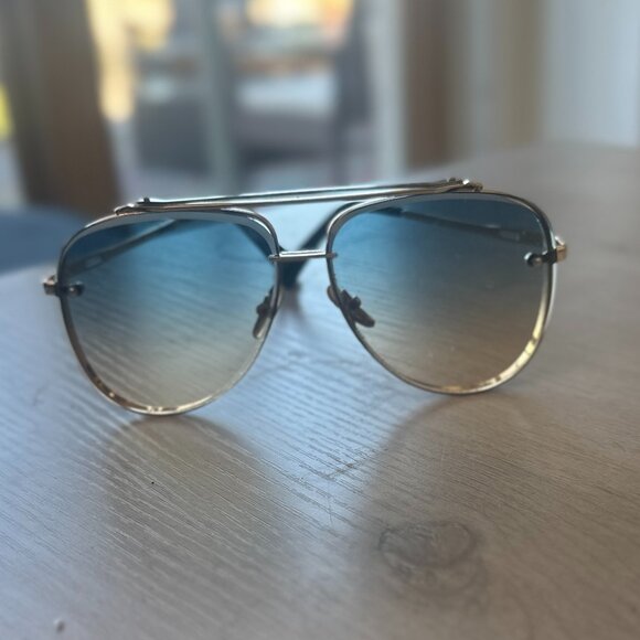 Gold Aviator Sunglasses – Classic Gradient Brown Lens Metal Frame - Picture 2 of 11